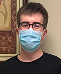 picture of Matt Moran in mask and glasses