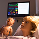 birthing manikin with baby manikin