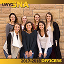 seven young women posing by UW Classroom