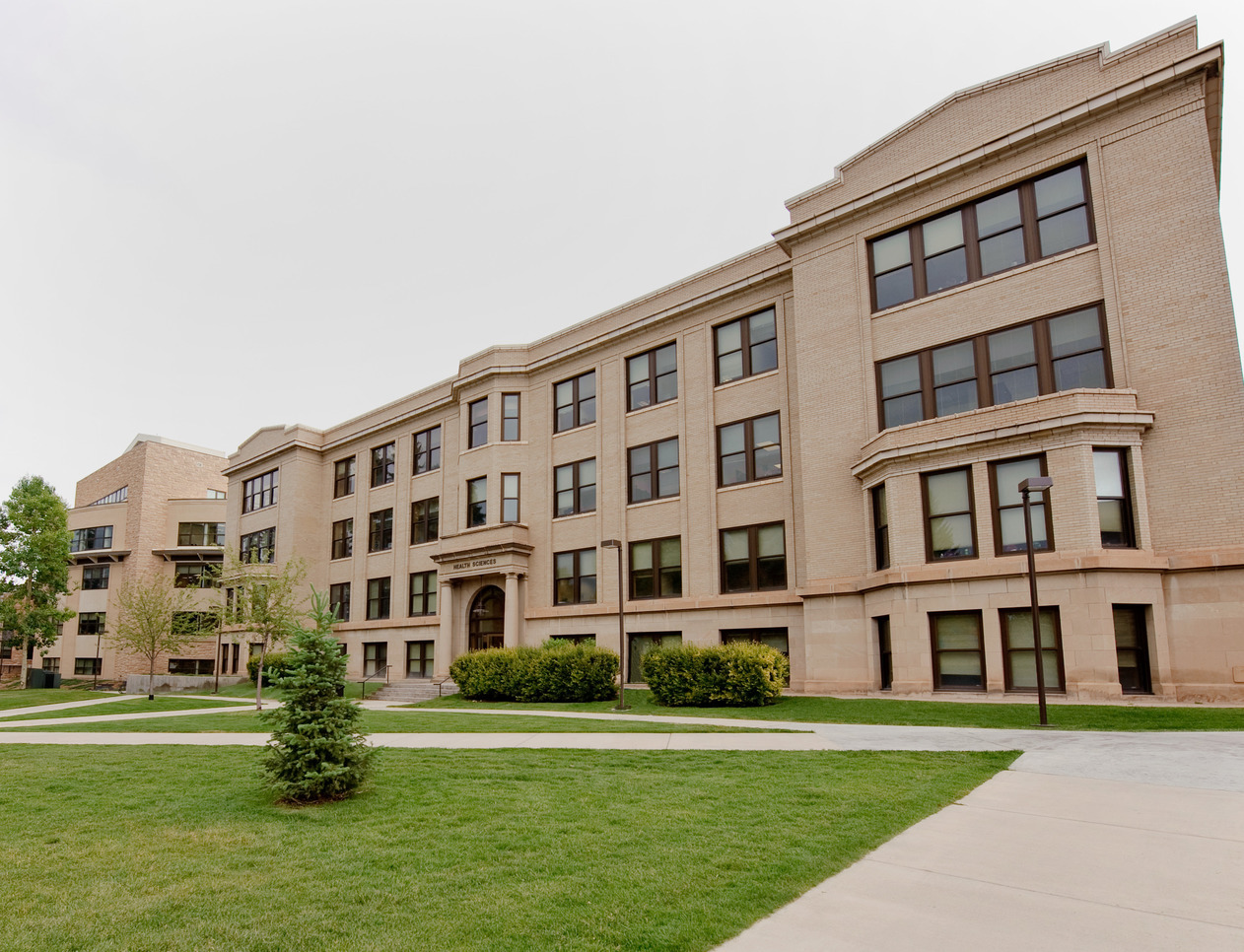 exterior of the college of health sciences building