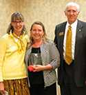 Nursing Dean Mary Burman, 2016 Distinguished Alumna Leissa Roberts, HS Dean Joe Steiner 