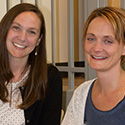 two smiling women