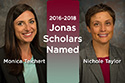 2016 UWYO Jonas Scholars Named: Monica Teichert and Nichole Taylor