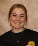 natalie king in black scrubs