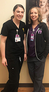 Picture of Grace Newman with her capstone preceptor