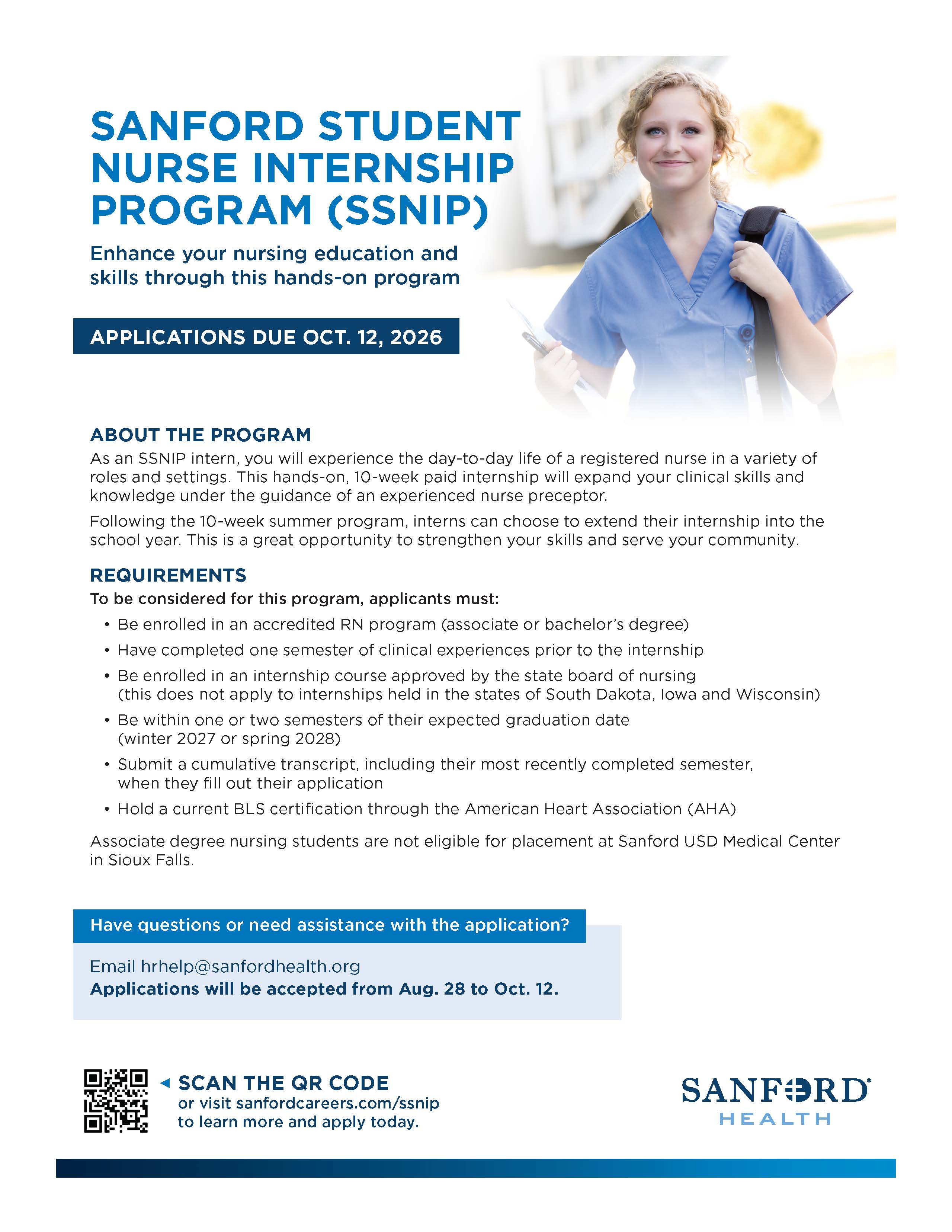 job flyer for stanford internship