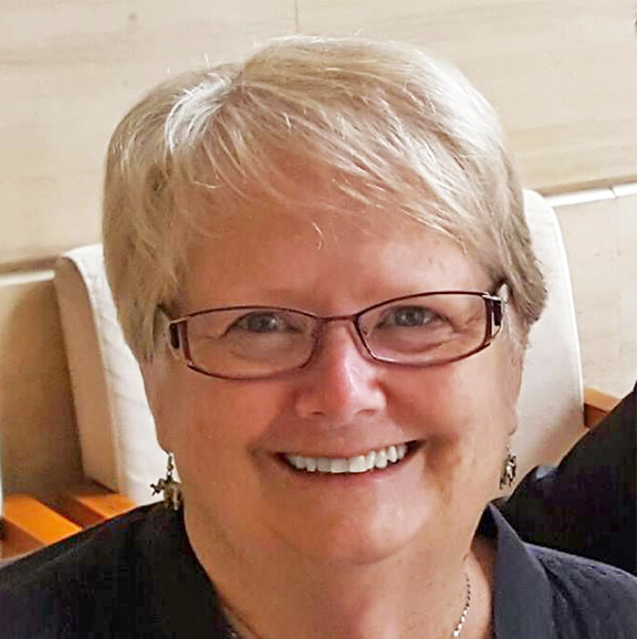 joan moon in black shirt