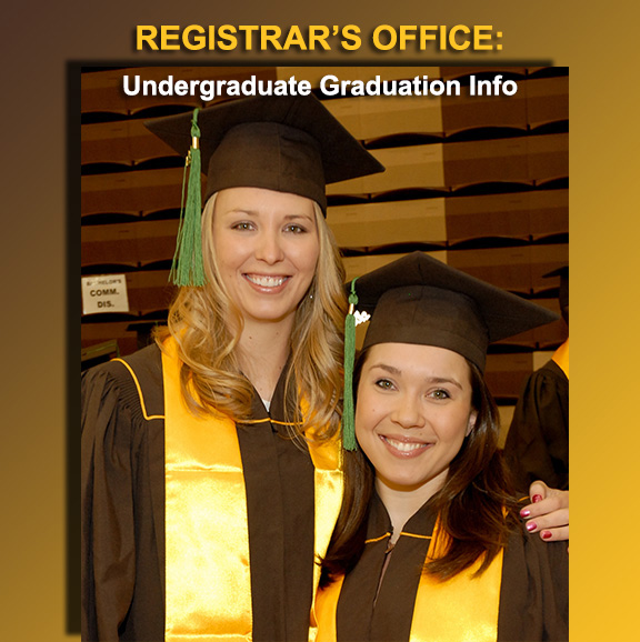 Two nursing undergraduate students in academic regalia