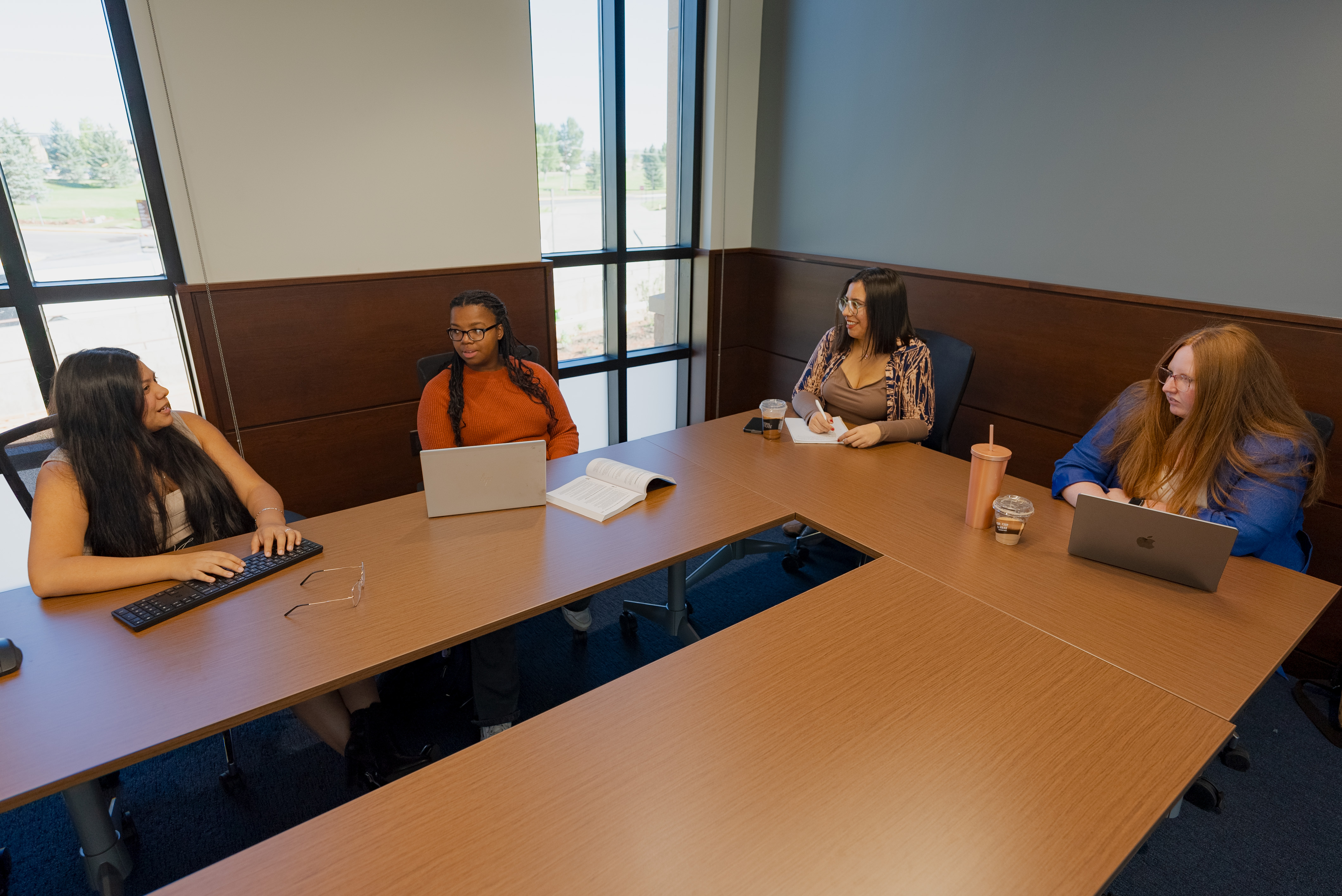 meeting around a u-shaped table