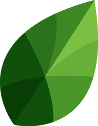 green leaf icon for peace corps environment sector