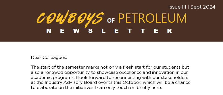department newsletter for 2024 q3