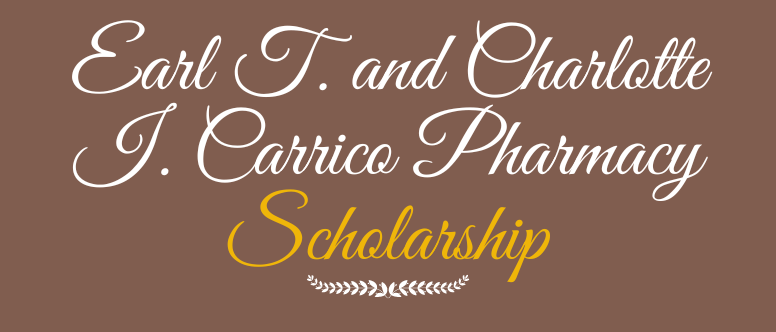 scholarship title - carrico, earl and charlotte
