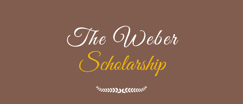 The Weber Scholarship title
