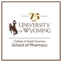 The University of Wyoming School of Pharmacy logo.