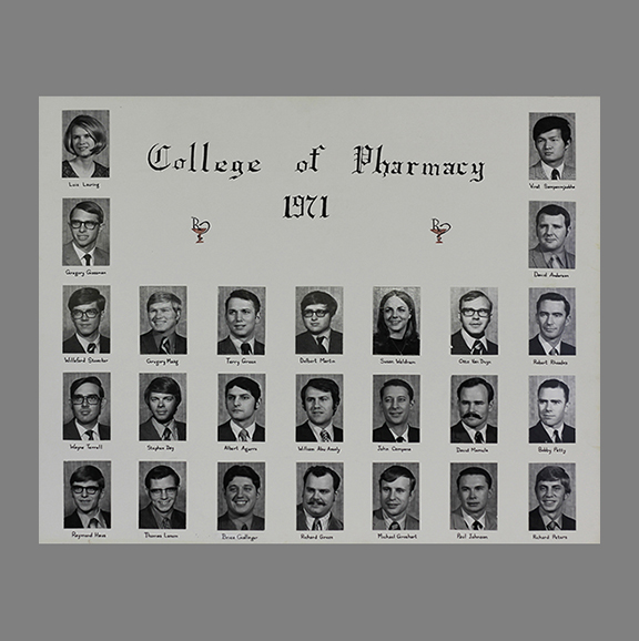 UW School of Pharmacy class of 1971.