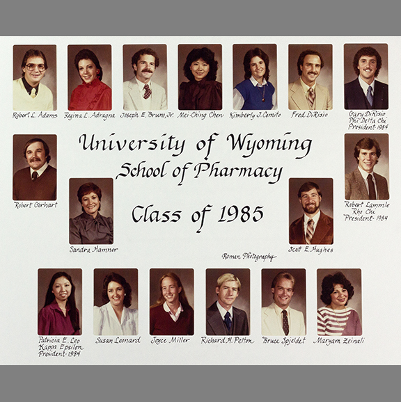 UW School of Pharmacy class of 1985.