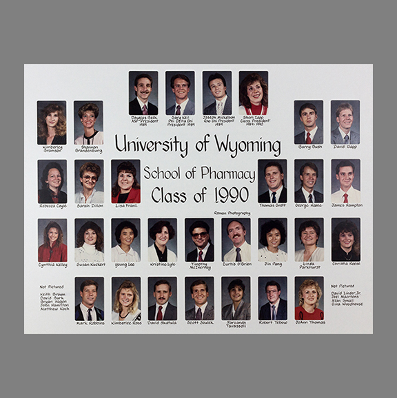 UW School of Pharmacy class of 1990.