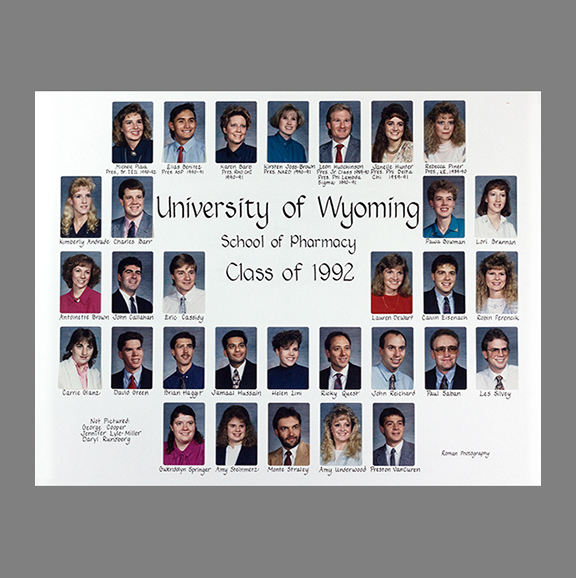 UW School of Pharmacy class of 1992.