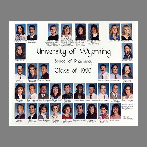 UW School of Pharmacy class of 1996.