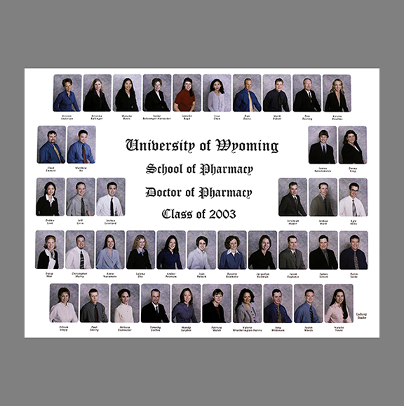 UW School of Pharmacy class of 2003.