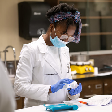 pharamcy student in training
