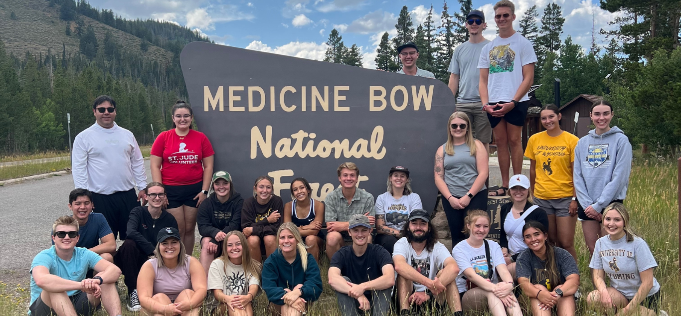 students at medicine bow