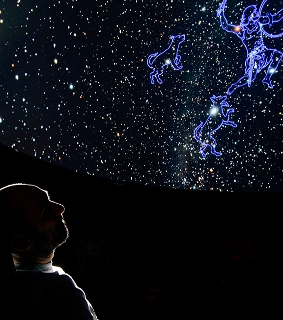 Planetarium Sky with constellations
