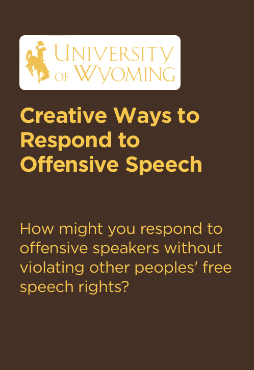 Creative Ways to Respond to Offensive Speech