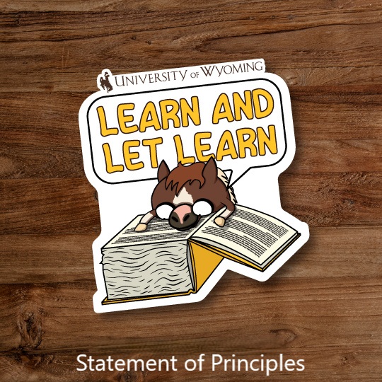 Promotional Sticker for learn and let learn