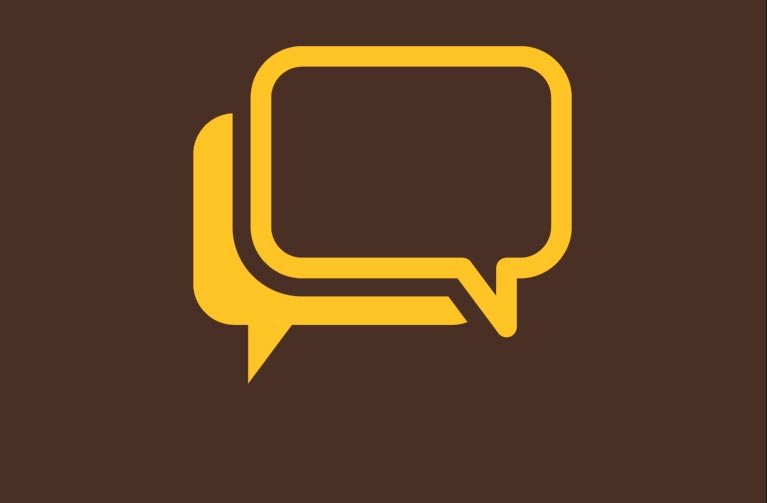 Two conversation bubbles