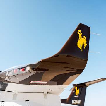 UW Airplane with Steamboat logo on tail