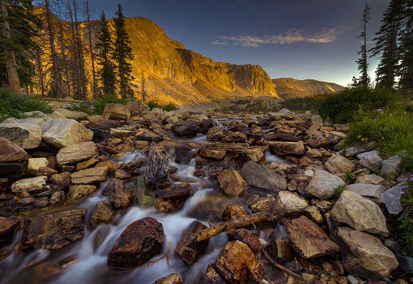 A mountain stream in the Snowy Range
