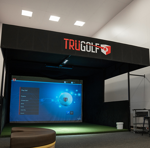 Golf simulator at Half Acre
