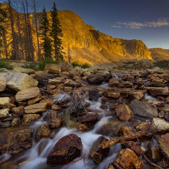 A mountain stream in the Snowy Mountain Range