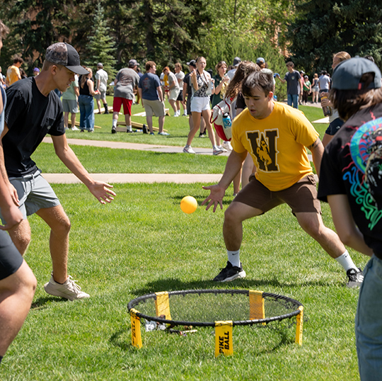 Students Play Spikeball