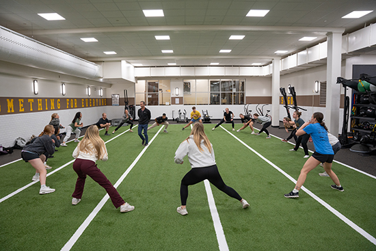 Fitness Instructors in the Functional Fitness Area of Half Acre