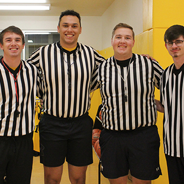 Four Intramural Sports Officials