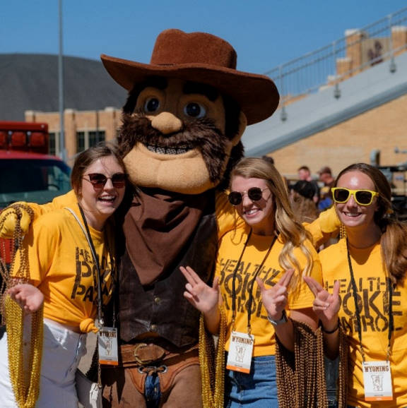 Wellness Ambassadors at a UW Football Game