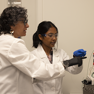Professors in lab