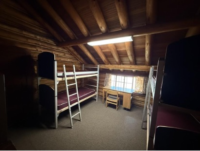 John Cellar Room bunk beds and window