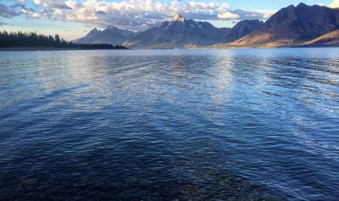 Image of Jackson Lake from the AMK Ranch