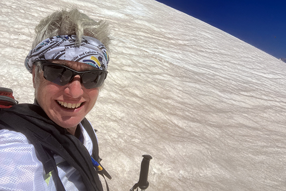 Sarah Konrad on Medicine Bow Peak