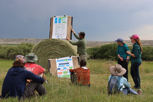 TRKE participants on a field excursion in the Upper Green River Basin
