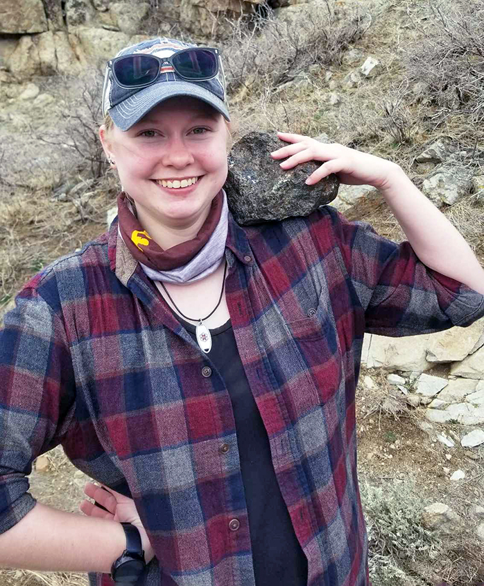 Sara McCullough in the field