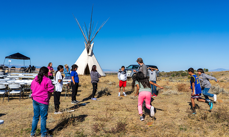 Indigenous youth camp participants (photo: London Bernier/GYC)