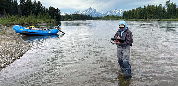 Chuck Williams on the Snake River