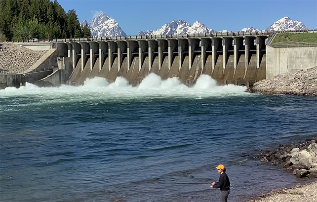 Jackson dam in June
