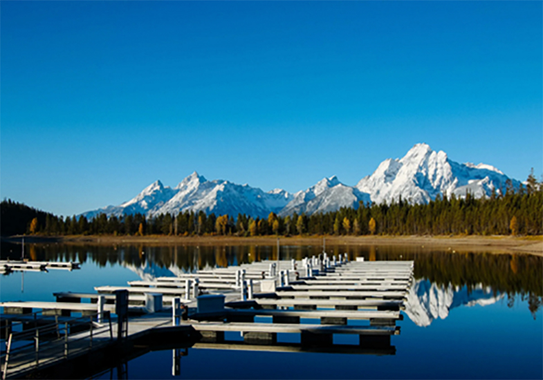 Colter Bay at normal water levels