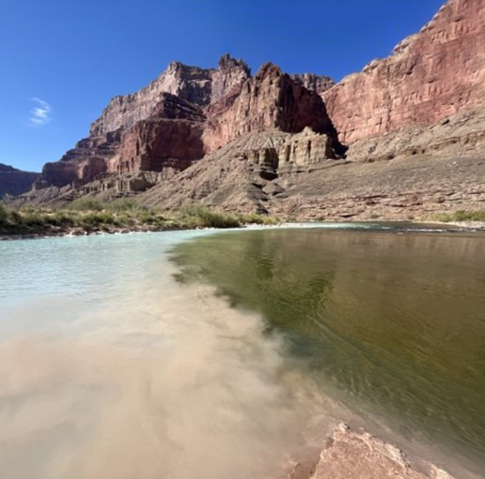 Little Colorado River going into Colorado River