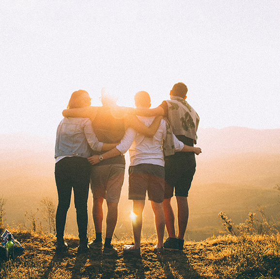 group of people standing together